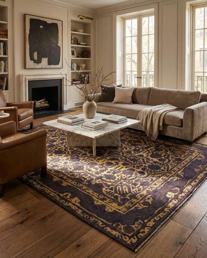 8' 6 x 10' 10 Hand Knotted Ultra Vintage Persian Wool Rug