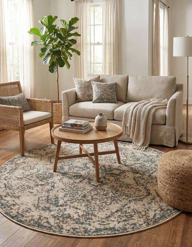 Detail image of 8' x 8' Sahara Round Rug