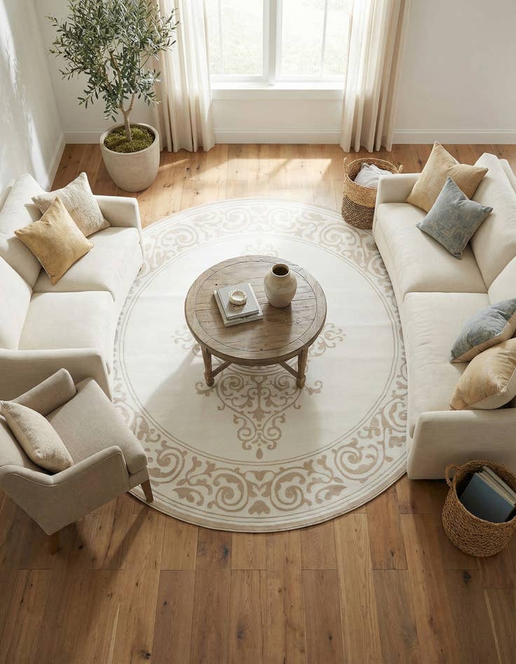 Detail image of 10' 8 x 10' 8 Hermitage Round Rug