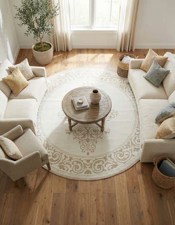 10' 8 x 10' 8 Hermitage Round Rug