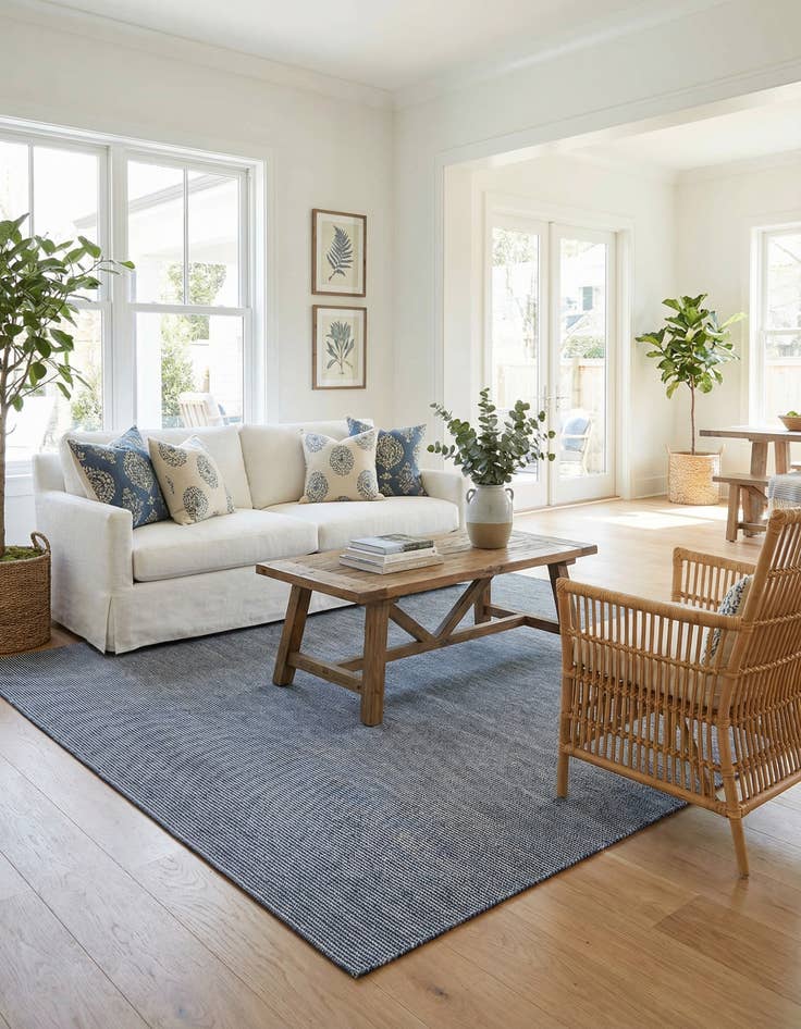 Detail image of  10' x 10'  Washable Jill Zarin Palm Springs Indoor / Outdoor Square Rug