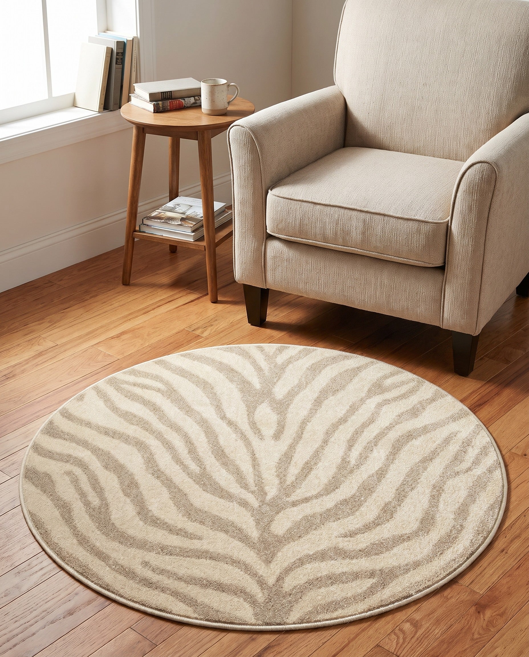 3' x 3' Contour Round Rug