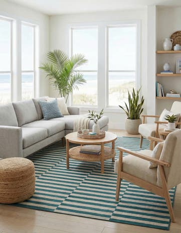 Turquoise Tribeca Rug