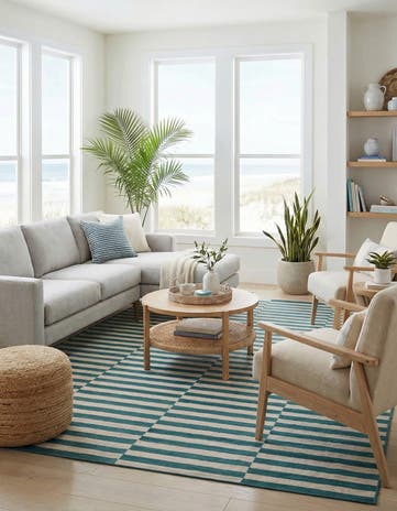 Turquoise Tribeca Rug