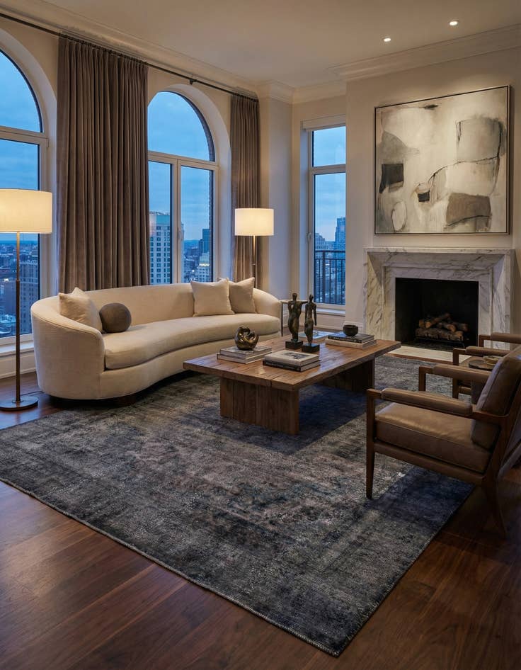 Detail image of 8' 8 x 12' 1  Hand Knotted Ultra Vintage Persian Wool Rug