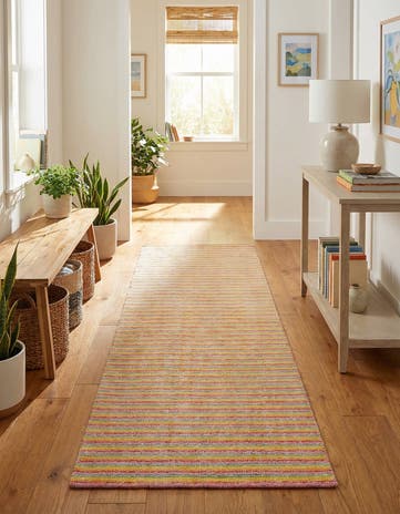 2' 7 x 10' Hand Woven Happy Rugs Happy Home Wool Runner