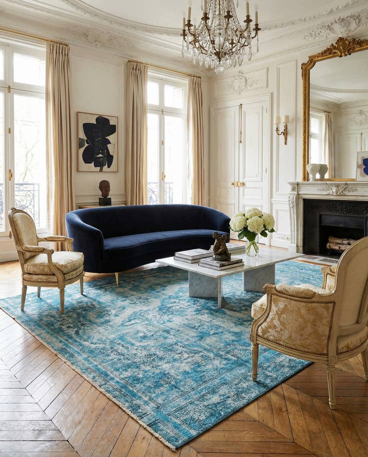 Detail image of 8' 7 x 11' 5 Vintage Royal Wool Rug