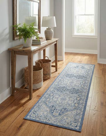 French Blue Whitney Runner Rug