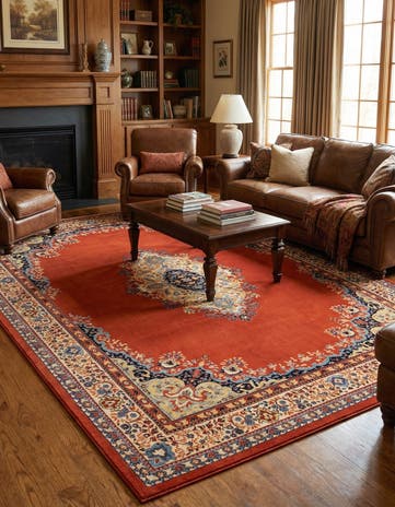 10' x 13' Mashad Design Rug