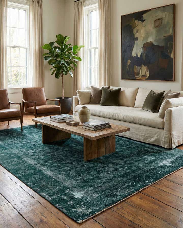 9' 2 x 12' 8 Hand Knotted Ultra Vintage Persian Wool Rug