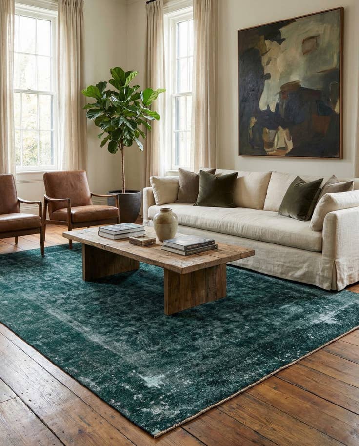 Detail image of 9' 2 x 12' 8 Hand Knotted Ultra Vintage Persian Wool Rug