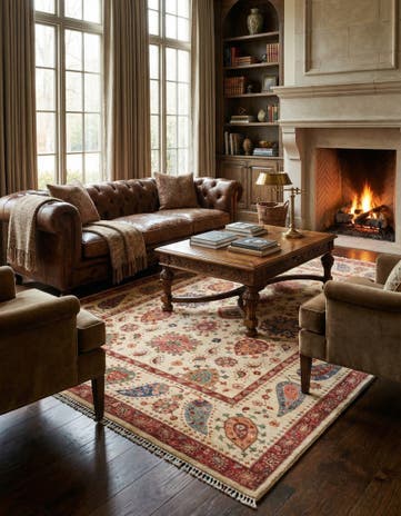 5' 9 x 8' 2 Hand Knotted Ariana Ziegler Rug