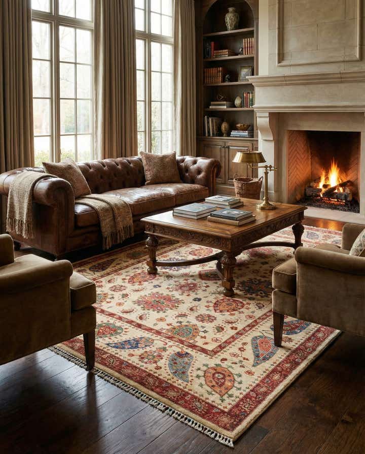 5' 9 x 8' 2 Hand Knotted Ariana Ziegler Rug