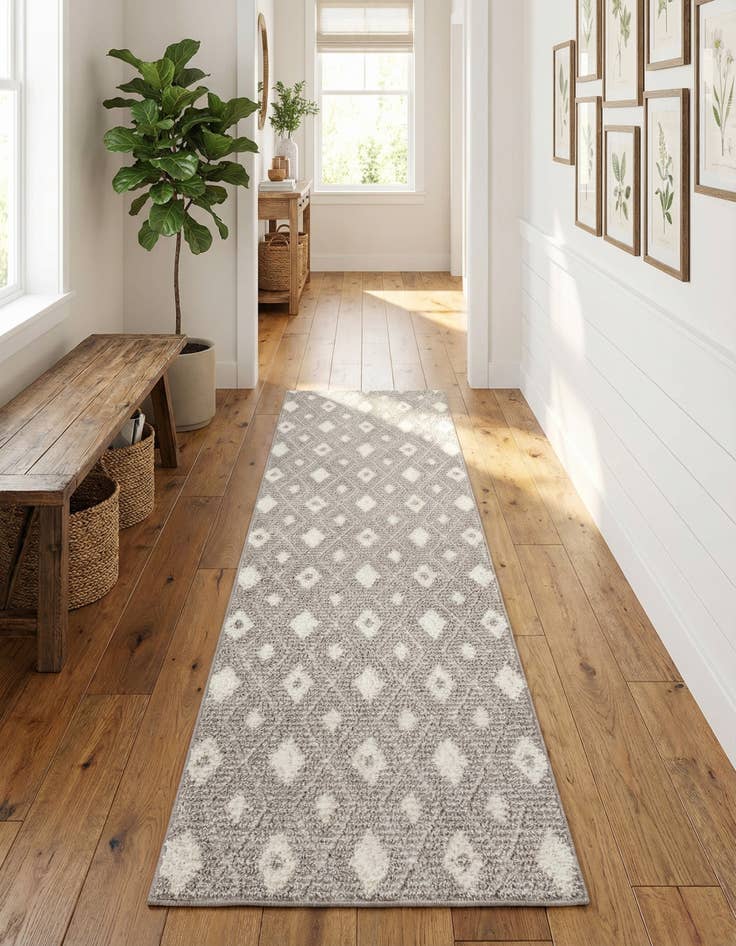 Detail image of  2' 7 x 10' Sepia Runner Rug