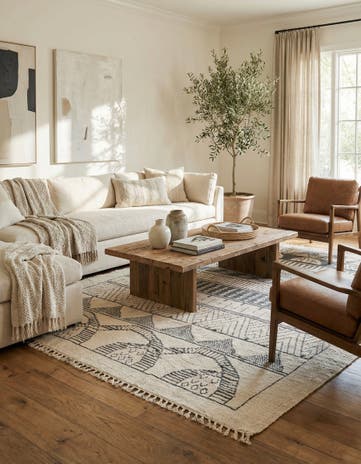 8' 1 x 10' 9 Hand Knotted Moroccan Wool Rug