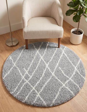 3' 3 x 3' 3 Soft Touch Shag Round Rug