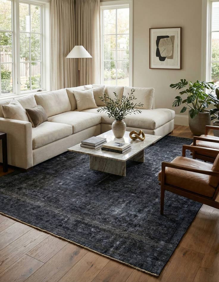 Detail image of 9' 6 x 13' 1  Hand Knotted Ultra Vintage Persian Wool Rug