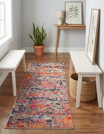 Washable Vivid Runner Rug