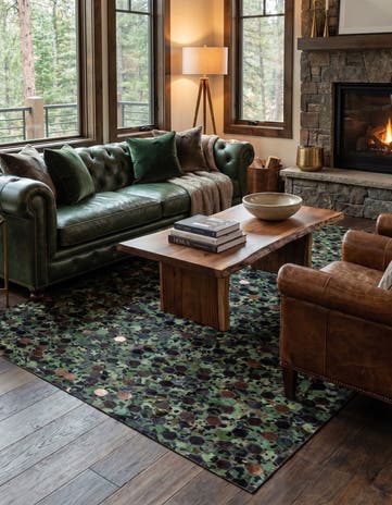 5' x 7' 10 Cowhide Stocks Rug