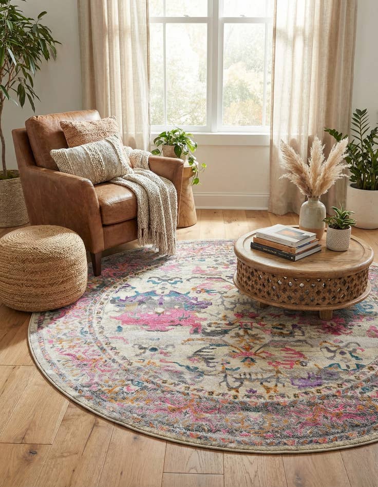 Detail image of 8' x 8' Aria Round Rug