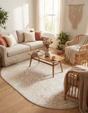 5' 3 x 8' Himalaya Oval Rug