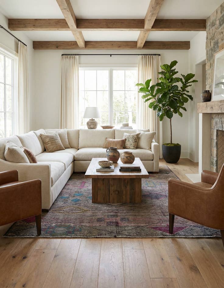 Detail image of 5' 6 x 15' 6  Hand Knotted Moroccan Wool Runner Rug