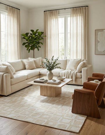 5' 5 x 8' Hand Knotted Darya Wool Rug