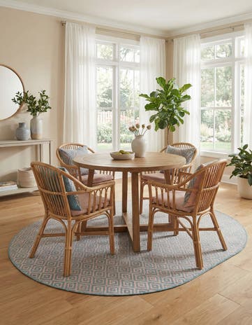 7' 10 x 10' Easy-Clean Jill Zarin Costa Rica Indoor / Outdoor Oval Rug