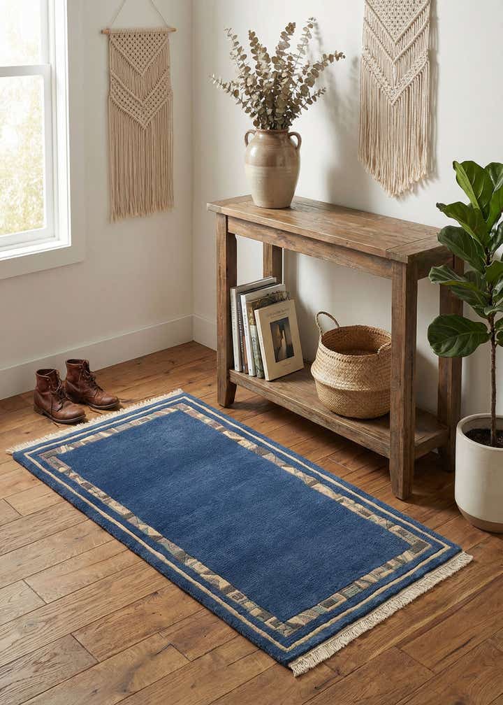 2' 5 x 4' 6 Hand Knotted Nepal Wool Rug