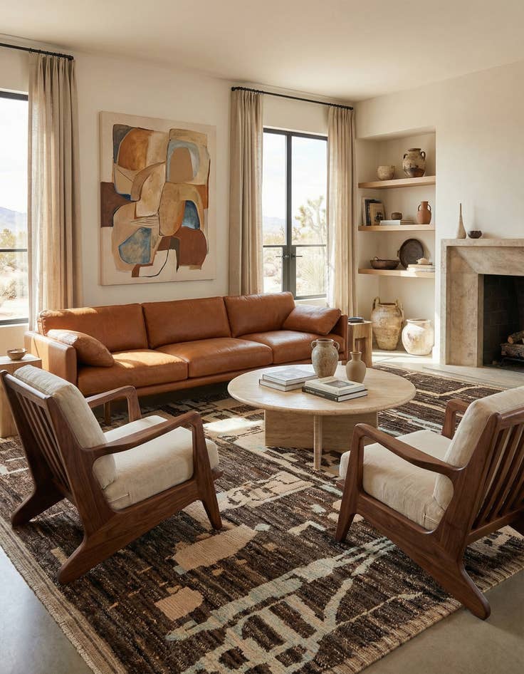 Detail image of 9' x 12' 8  Hand Knotted Beni Marok Rug