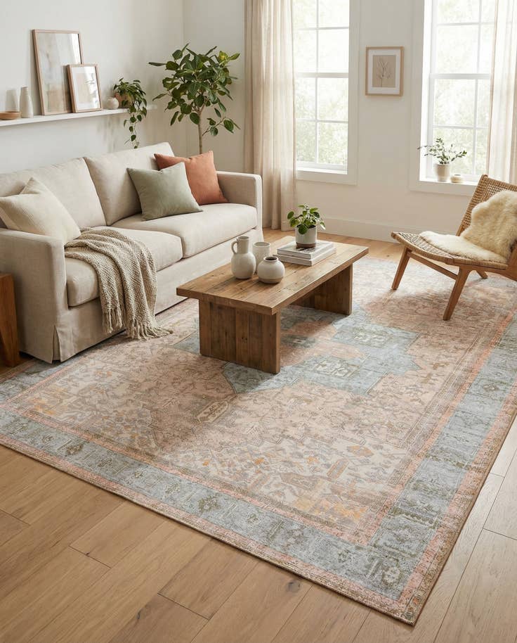 Detail image of 8' 4 x 12' Washable Timeless Rug