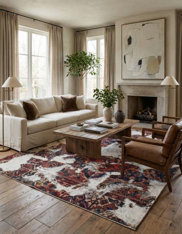 8' 5 x 8' 8 Hand Knotted Ultra Vintage Persian Wool Square Rug