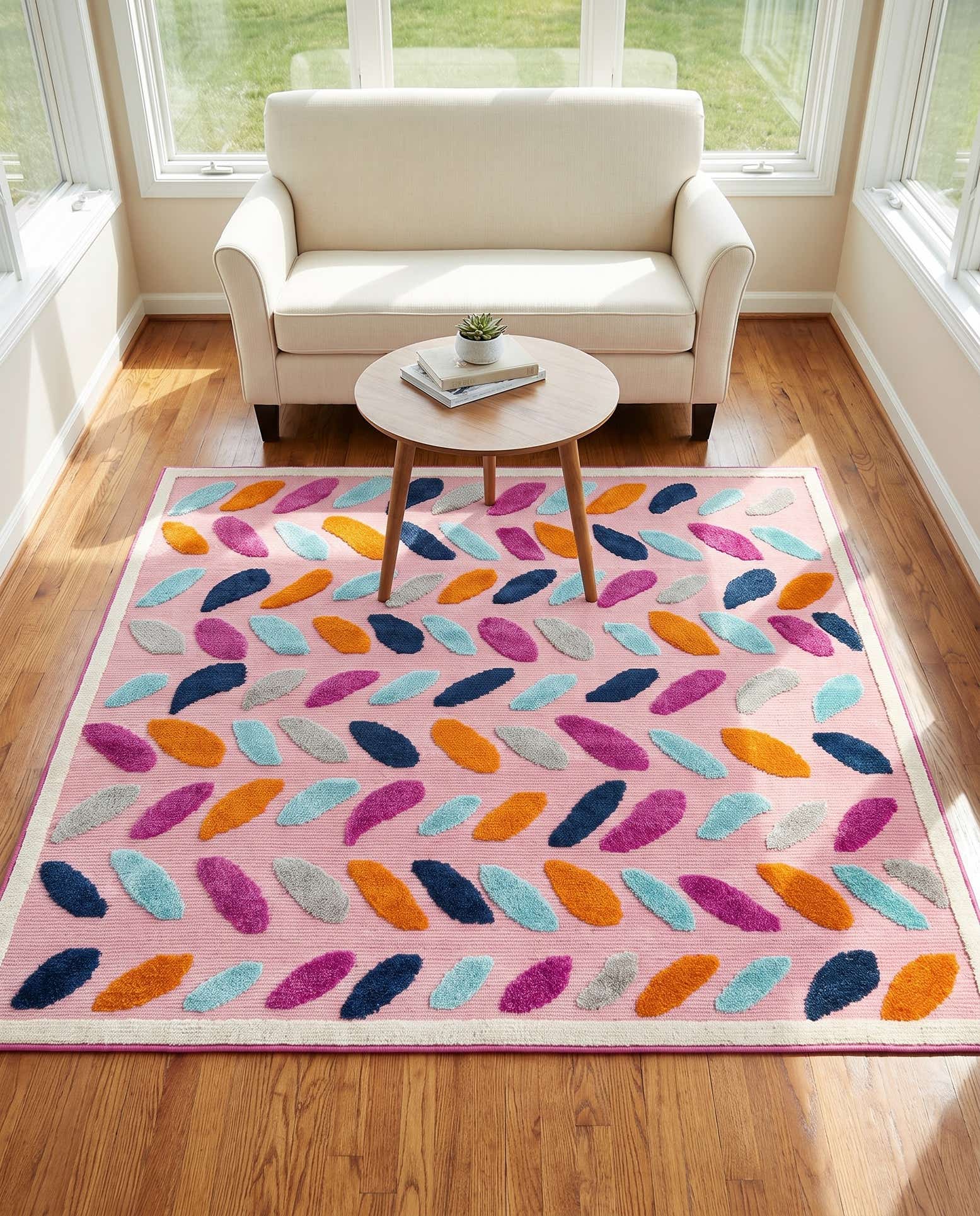 5' 3 x 5' 3 Easy-Clean Aruba Indoor / Outdoor Square Rug