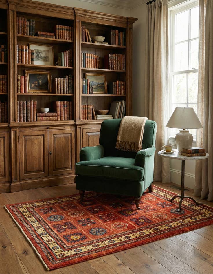 Detail image of 3' 8 x 5' 1 Kashkuli Wool Rug