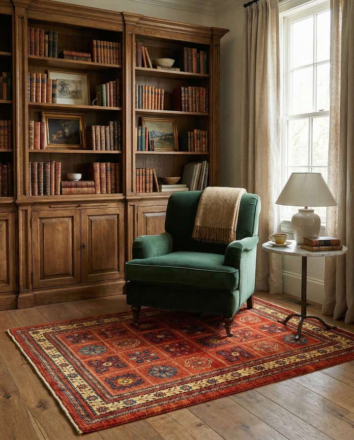 3' 8 x 5' 1 Kashkuli Wool Rug