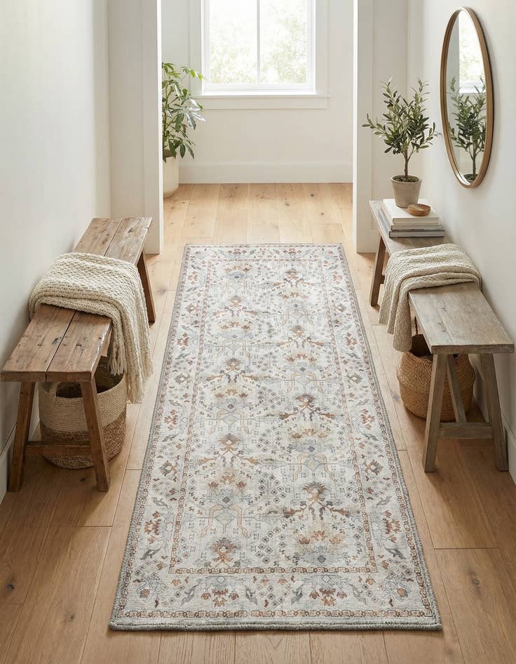 Detail image of 2' x 5' 1 Washable Timeless Runner Rug