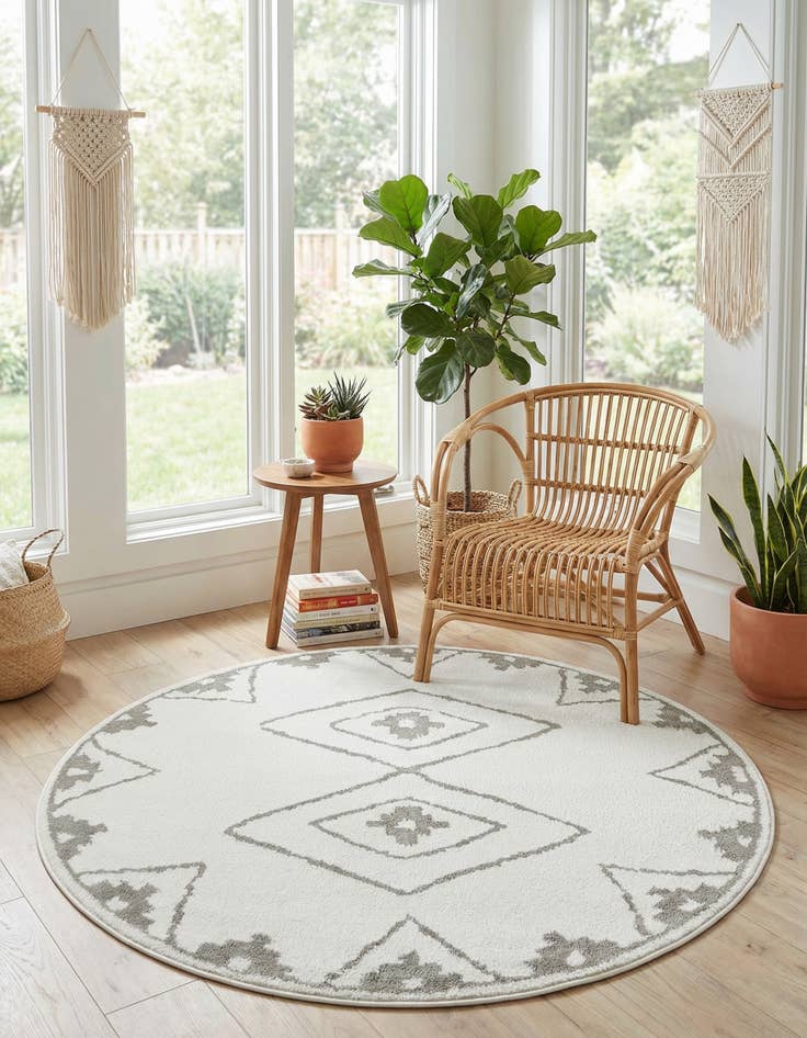 Detail image of  5' x 5' Oslo Round Rug