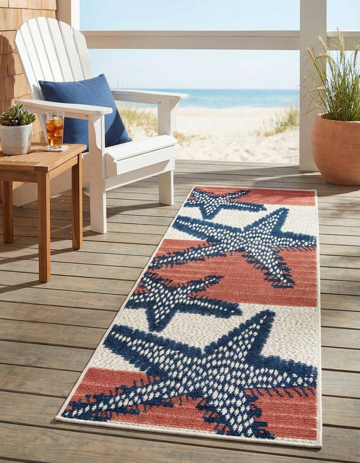 Detail image of 2' x 6' Easy-Clean Belize Indoor / Outdoor Runner Rug