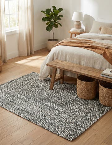 4' 1 x 6' 1 Handmade Braided Chindi Rug