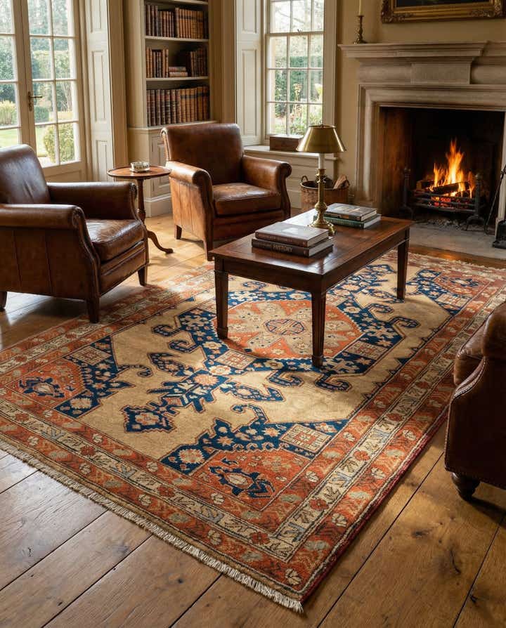 4' x 6' 6 Kazak Wool Rug