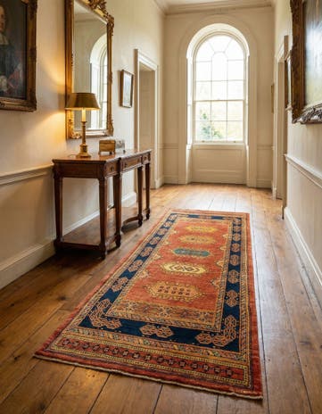 2' 11 x 8' 6 Luribaft Wool Runner Rug