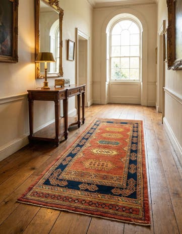 2' 11 x 8' 6 Luribaft Wool Runner Rug