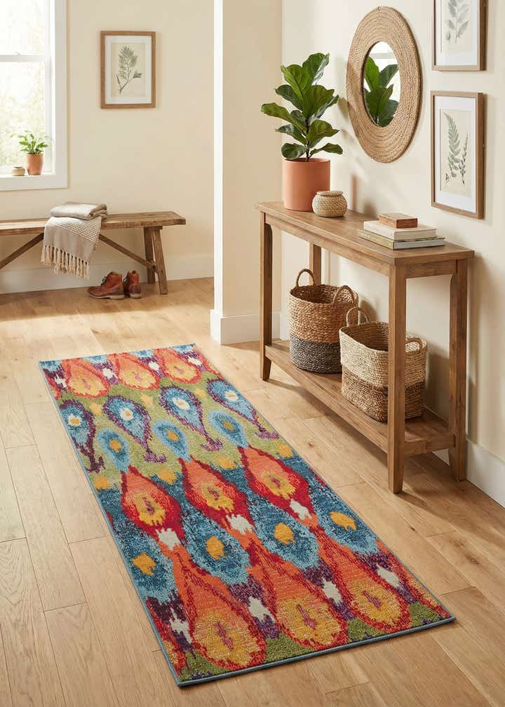 2' x 5' Easy-Clean Modern Indoor / Outdoor Runner Rug