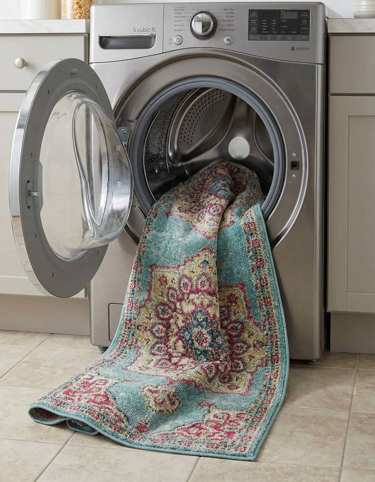 Detail image of  2' 7 x 10'  Washable Fleur Runner Rug