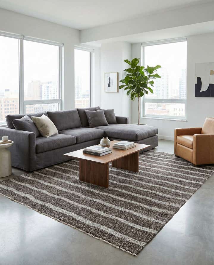 8' 3 x 9' 4 Hand Woven Kilim Modern Wool Rug