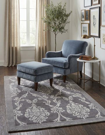 3' x 4' 11 Hand Knotted Darya Wool Rug