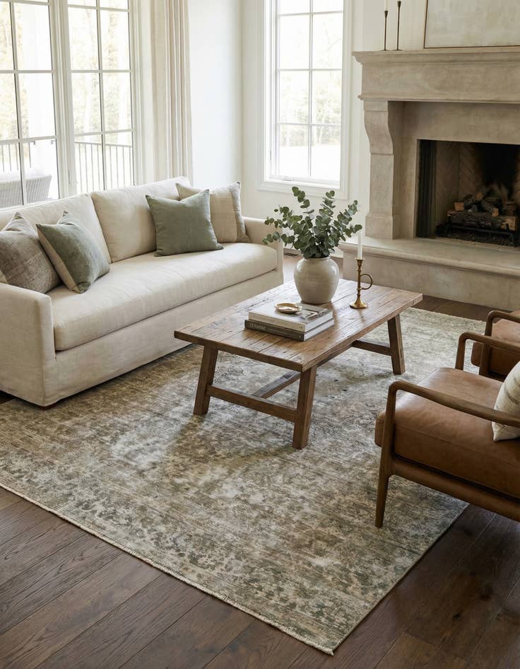 Detail image of 9' x 12' 1  Hand Knotted Ultra Vintage Persian Wool Rug