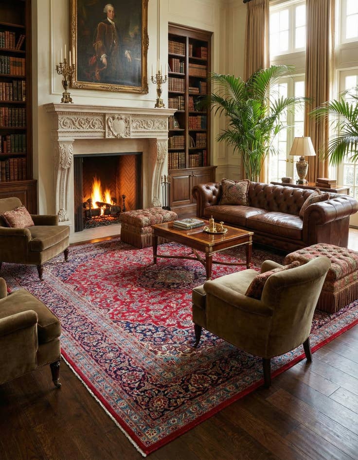 Detail image of 9' 10 x 12' 10  Hand Knotted Mashad Persian Wool Rug