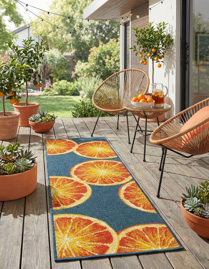 2' x 6' Easy-Clean Modern Indoor / Outdoor...
