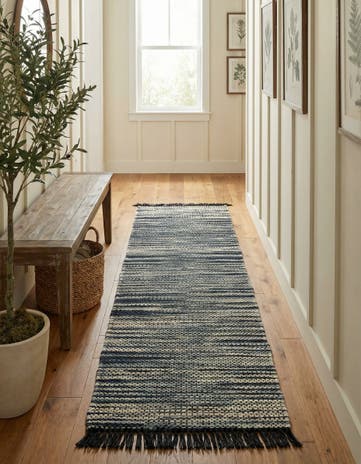 2' 7 x 12' Hand Woven Chunky Jute Runner Rug